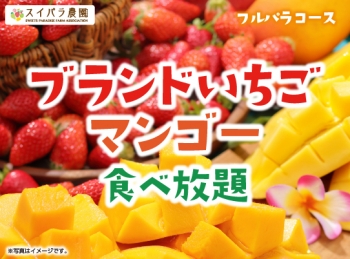 【GW限定企画】「国産ブランドいちご＆マンゴー食べ放題」開催決定♪